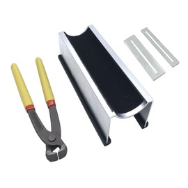 TUOREN Guitar Fret Pulling Tools Kit Include 19mm Thickness Guitar Fret Wire Puller Plier, Metal Tall Guitar Neck Support, Wide and Narrow Guitar Fingerboard Guards, Luthiers Repair Tool