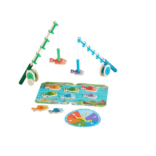 Melissa & Doug Catch & Count Wooden Fishing Game With