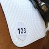 Equetech Saddle Cloth Dressage Number Holders (WHITE, PAIR (2))