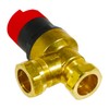SPARES2GO 22mm Automatic Bypass Valve Boiler Pressure ABV Auto 50L