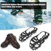 Crampons 18 Teeth Antislip Strong Grip Drop Resistant Ice Cleats