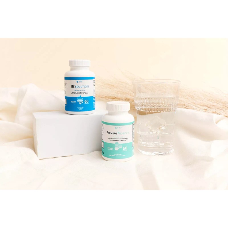 Super Naturals IBSolution Gut Health and Premium Probiotics Bundle
