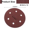 Cionyce 12 Pcs 9 Inch 80 Grit Aluminum Oxide Sanding