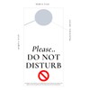 Hotel DND Do Not Disturb sign hanger for door, Sold