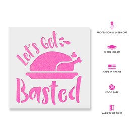 Thanksgiving Turkey Stencil - Reusable Stencils for Painting - Mylar Stencil for Crafts and Decor