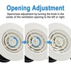 Hon&Guan 75mm Round Adjustable Air Vent with Flyscreen Mesh 3