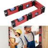 Foldable Level Measuring Tool 28in Multifunction Multi Angle Woodworking Accurate