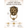 HANDTECHINDIA Brass Door Knocker Hand-Etched Carved Gate Knocker Handle Pull