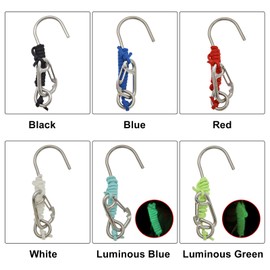 Reef Drift Hook Scuba Diving 316 Stainless Steel Reef Drift Hook with Braided Rope Lanyard