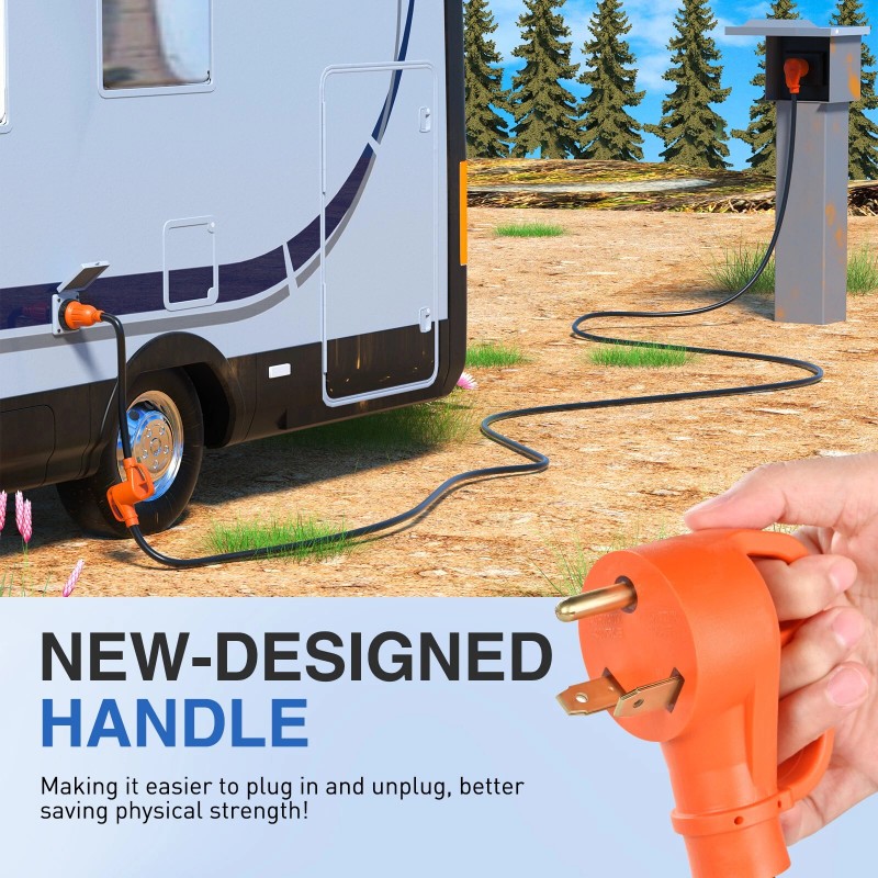 Nilight RV Locking Adapter Cord 30 Amp to 30 Amp
