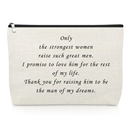 Mother of the Groom Gifts from Bride Makeup Bag Wedding Day Thank You Gift for New Mom Wedding Cosmetic Bags for Mother in Law Christmas Birthday Present for Mum from Daughter in Law Travel Pouch