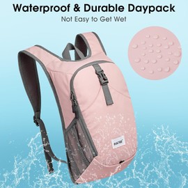 G4Free 10L Senderismo Mochila de Viaje, Ligero Pequeño Senderismo Daypack, Pequeño Viaje al aire libre Bolsa de lona convertible