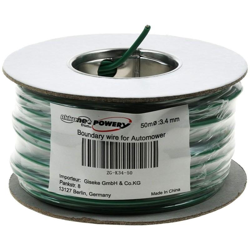 akku-net Universal 50 m Boundary Cable for Robotic Lawnmowers -