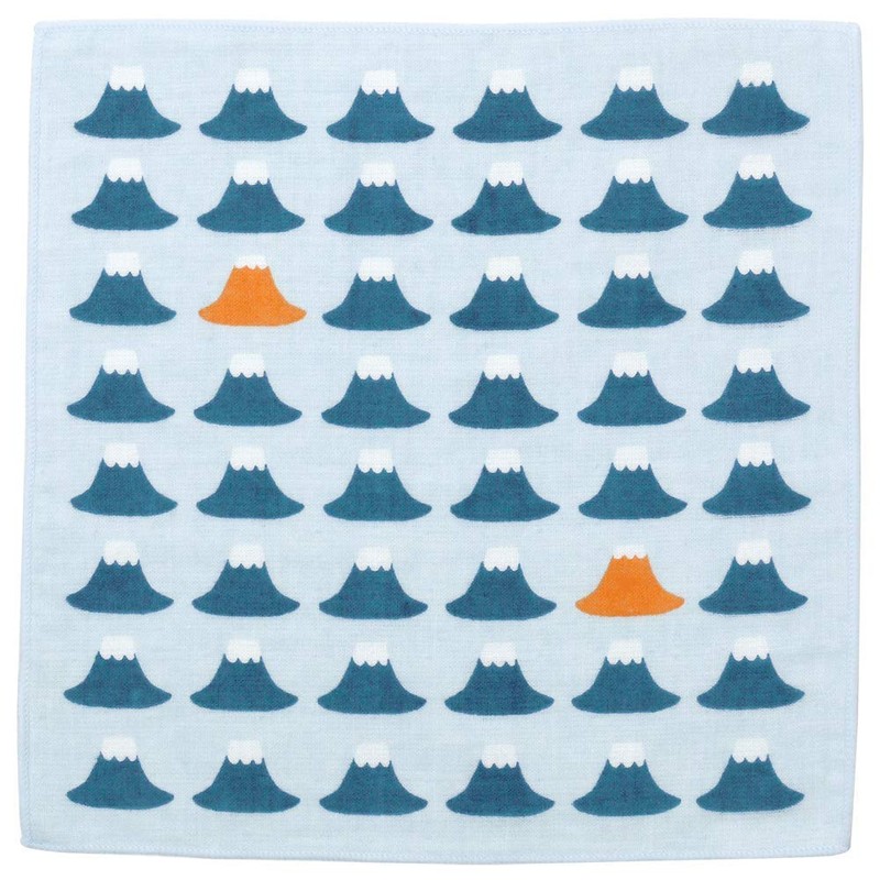 濱 Pattern Japanese taoru semiuxossyu Fuji Mountain View Blue