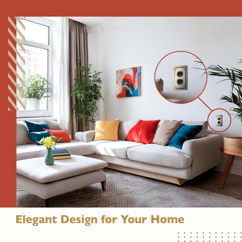 DICAS Brushed Aluminum (1-Pack) Wall Plate Cover- decorative Switch Plates