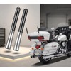 4.7" Short Motorcycle Antenna 2-Pack, Carbon-Fiber Style Stubby Radio Antenna,