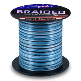 OBSEQUIO Braided Fishing Line - 8 Strand, Strong Knot Strength, Zero Stretch,Ultra-High Sensitivity and Greater Abrasion Resistance - for Fishing in Salt Water and Fresh Water. (22lb(328yards))