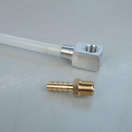 7-0948 Universal-Kraftstoff-Tonabnehmer-Schlauch mit Sieb und Widerhaken-Armatur, 30,5 cm (12 Zoll), Marinequalität, Schlauch für Boot, Gastank