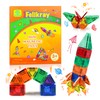 Felikray Mini Magnetic Tiles 42pcs, Kids Toys STEM Magnet Toys
