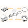 2 Pieces Nail Clippers for Men and Women,4 in 1