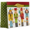 Jillson Roberts 4-Count Gift Bag & Tissue Paper, Traditional Nutcracker