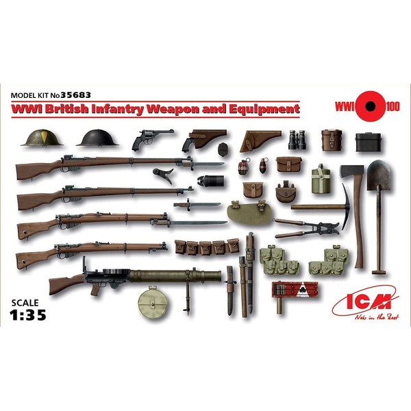 ICM Models World War I British Infantry Weapon/Equipment Kit