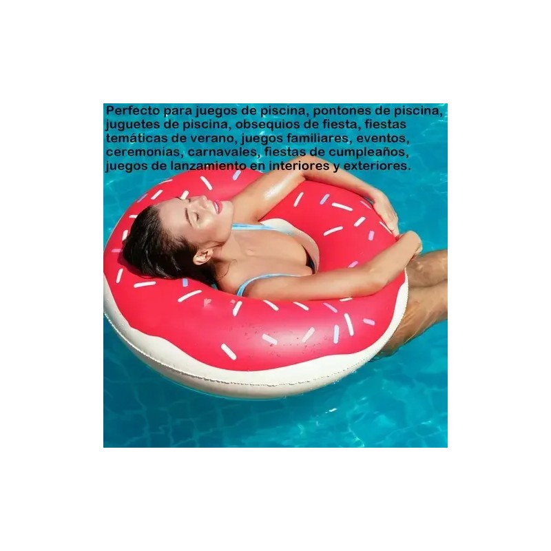 3pzs Salvavidas Inflables Donas Flotadores Para Alberca 90cm