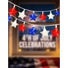 20-Light Patriotic Star String Lights, Red White and Blue LED