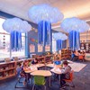 Lounsweer 43 Pcs Classroom Cloud LED Light 3D Sensory Cloud