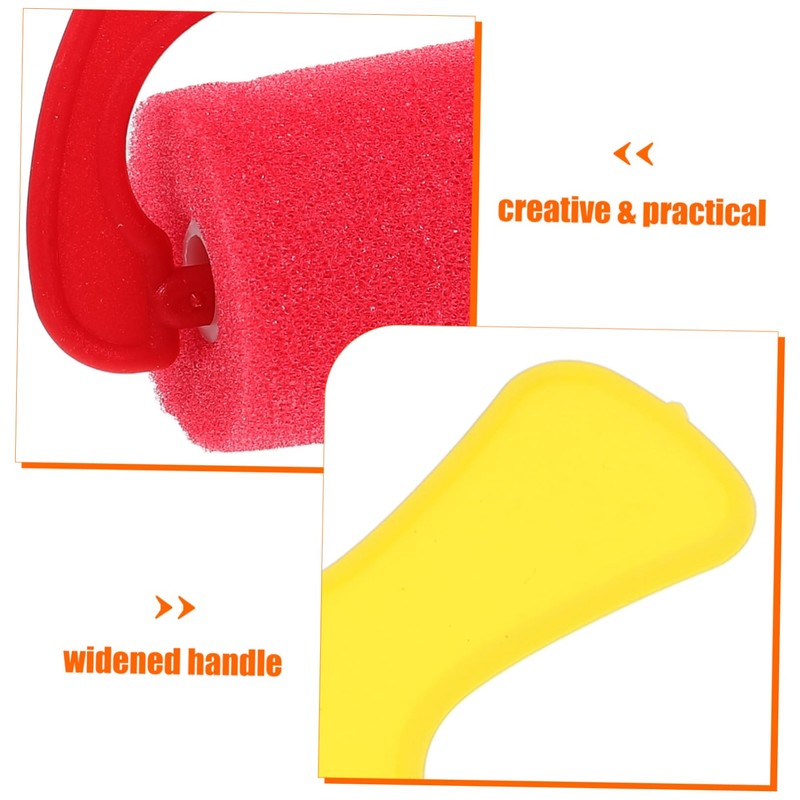 SEWACC 4pcs Paint Roller Set with Wide Handles Easy to