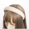 axy Knitted Fabric Headband with Fine Metallic Threads, Padded, Beautiful