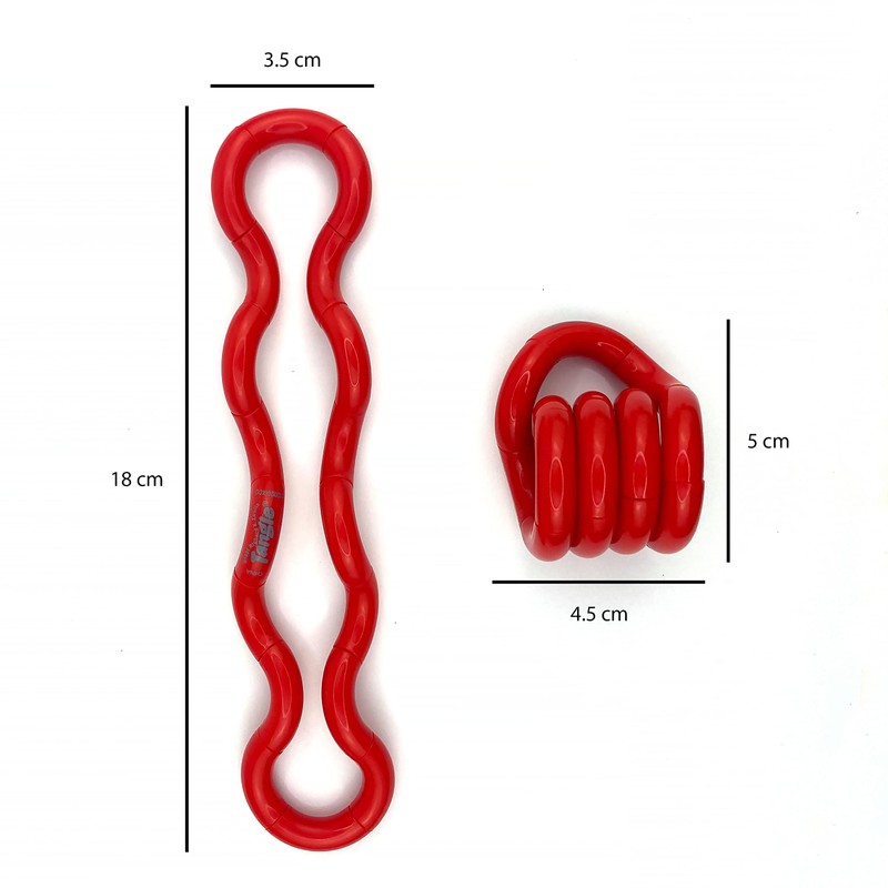 Tangle Jr. Solid Red - Genuine Tangle Fidget - Fidget
