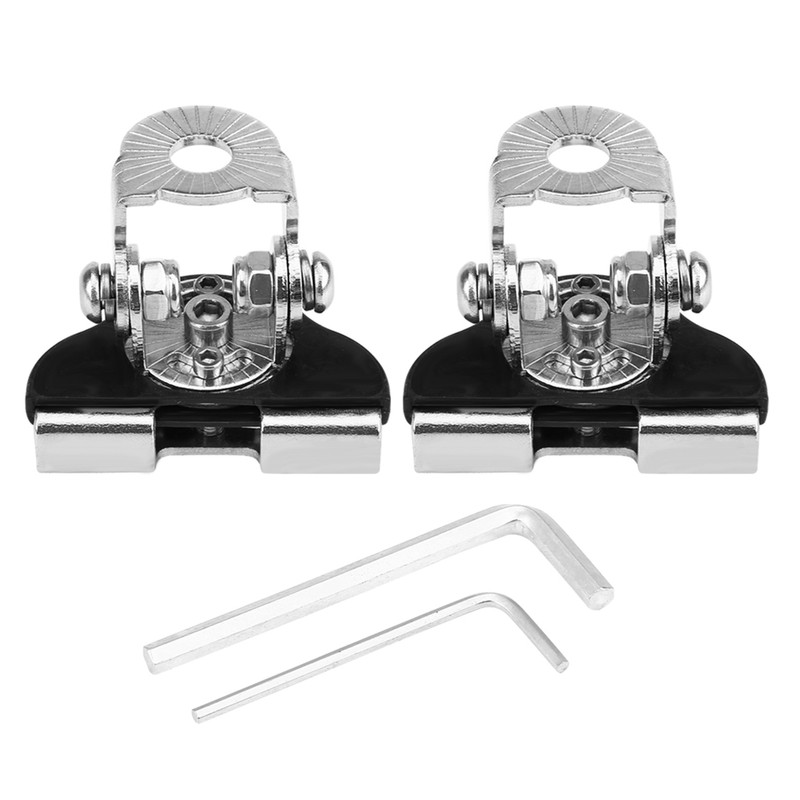 2Pcs Universal Iron Car Hood LED Work Light Bracket Off