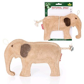 Tommi Dog Toy, Natural Only, Elephant, 21 cm