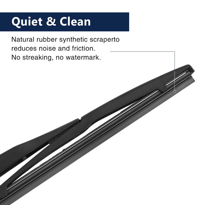 X AUTOHAUX Car Rear Windshield Wiper Blade Arm Set 310mm