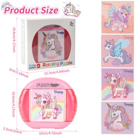 YAOZUP Toy 4-in-1 Puzzle 9 Pieces, Rotating 3D Puzzle, Montessori Puzzle for Children, Patience Games, Educational Toy, Motor Skills Toy, Children's Puzzle Puzzle Gift for Children from 2 3 4 5 6