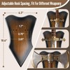 FLURSAILE Sword Plaque Wall Mount Vertical Display Holder Adjustable Stand