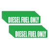 12 Pack DIESEL FUEL ONLY Decals / Labels / Markers