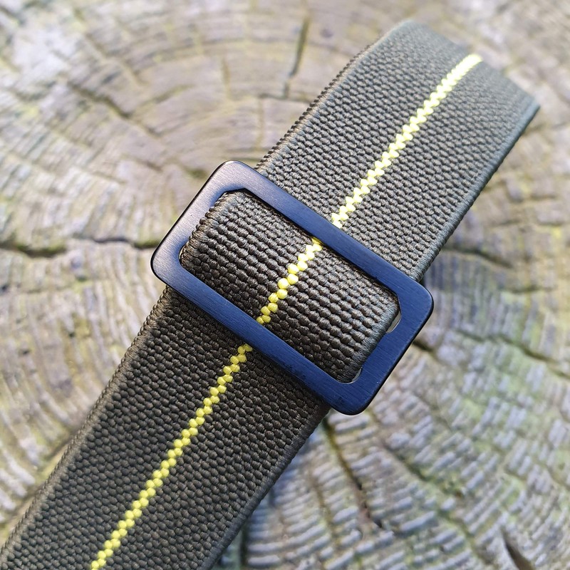 Max French Marine Nationale Elastic Nylon Navy Divers Parachute Watch