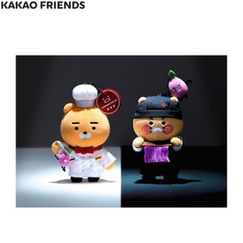 KAKAO FRIENDS Plush Keychain 1ea [KAKAO FRIENDS X CULINARY CLASS WARS], Type:White Spoon Ryan