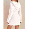 Women's Hooded Fleece Robe with Waist Belt – Cozy Layer