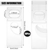 Closet Dividers Plastic Closet Dividers for Hanging Clothes Transparent Rectangle