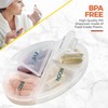 MEDca Weekly Pill Organizer, 1 Dispenser, 7 Stackable Compartments Four