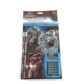 Jurassic World 7 Piece Fun Calculator Set