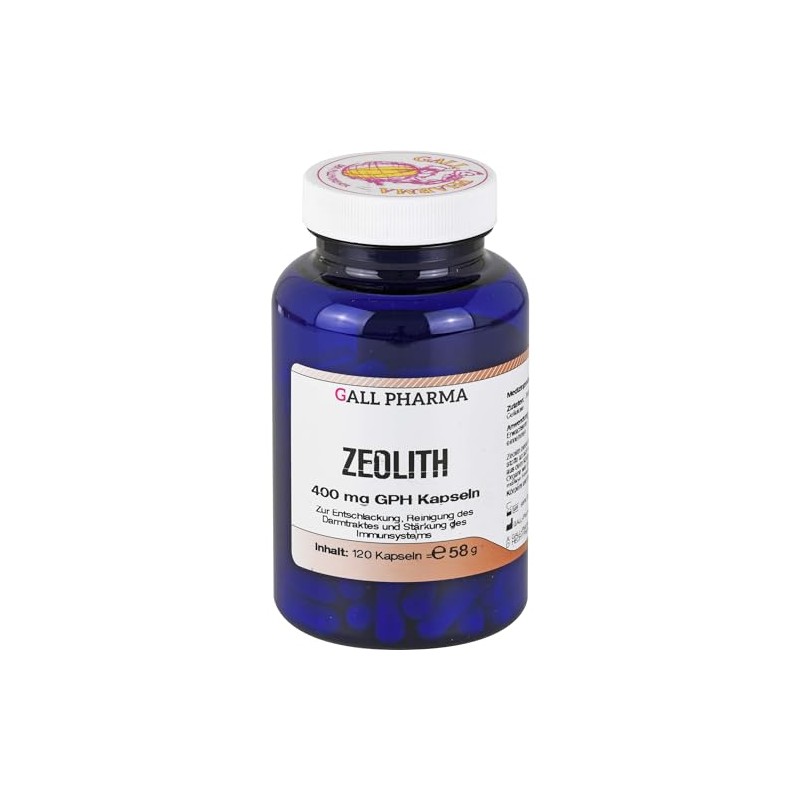Gall Pharma Zeolite 400 mg GPH Capsules Pack of 120