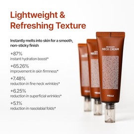 ＶＥＬＬＡ Vella Necesaria Crema Para El Cuello Reafirmante Apriete Y Lifting Arrugas Línea Fina Péptido Ceramida Crema Hidratante 1.69Fl Oz Escote