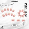 COLORBIRD Short Nail Tips, 24 Pieces, Pink, Nail, Press-On Nails,