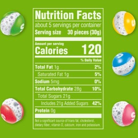 SKITTLES POP'd Sour Freeze Dried Candy, 5.5 Oz Resealable Candy Bag