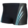 Aquarti Boys' Swimming Trunks with Contrasting, 16101 Black/Blue