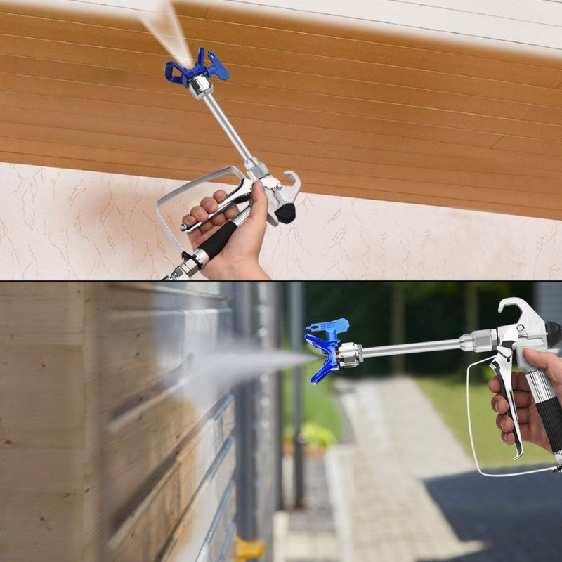 FUNTECK Airless Spray Gun and Hose Kit with 8” Extension